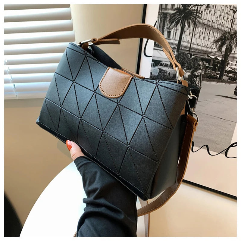 Vintage Crossbody Shoulder Bag PU Leather Purse Women Handbag Clutch