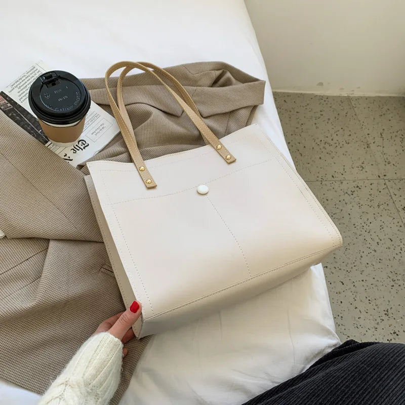 Vintage Female Tote Bag High PU Leather Women's Handbag B047