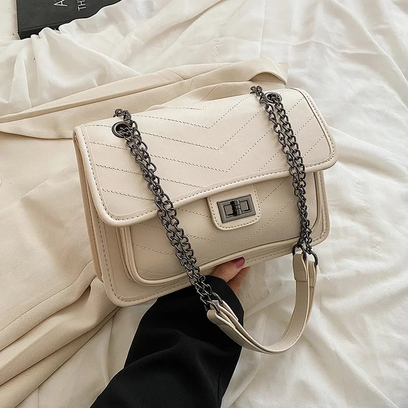 Vintage Small Square Handbag for Women