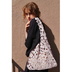 Vintage Hollow Flower Cloth Women's Bag Tote Handbags