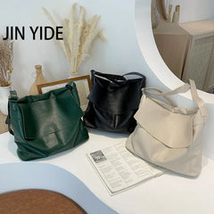 Vintage Women Shoulder Messenger Bag Soft Leather Casual Shopper Bag