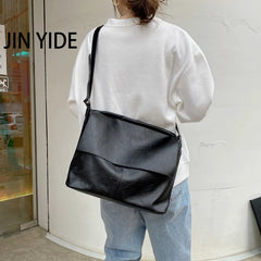 Vintage Women Shoulder Messenger Bag Soft Leather Casual Shopper Bag