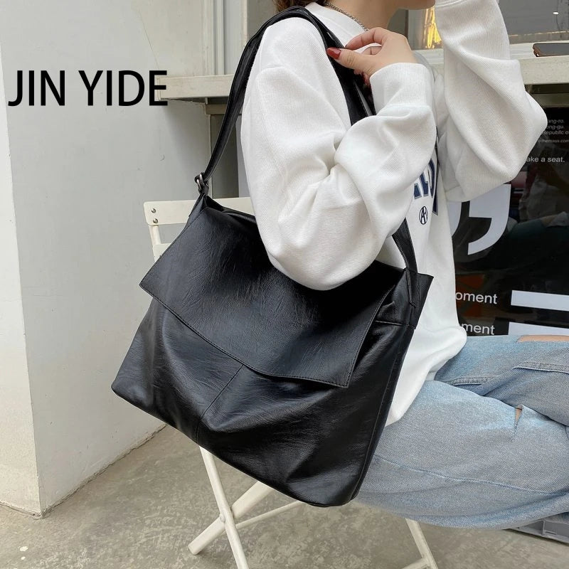 Vintage Women Shoulder Messenger Bag Soft Leather Casual Shopper Bag