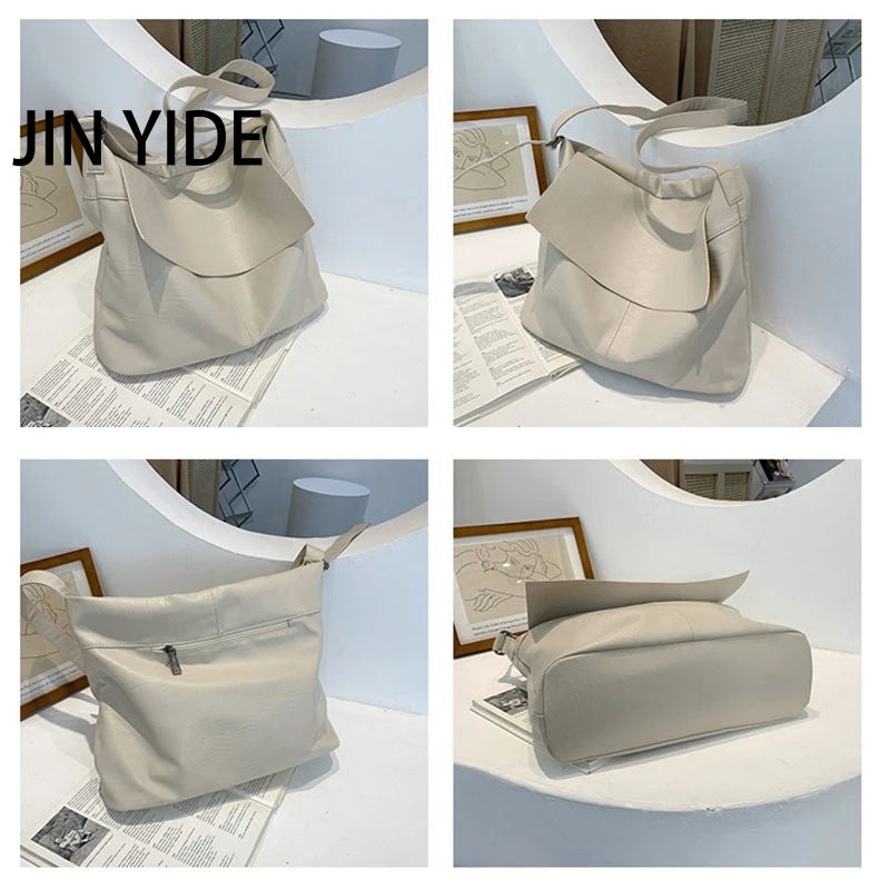 Vintage Women Shoulder Messenger Bag Soft Leather Casual Shopper Bag