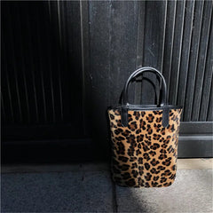 Leopard Pattern Women Shoulder Bags Faux Fur Small Purse Handbags