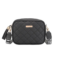 Vintage Small Square Bag Shoulder Bag Women PU Leather Mini Zipper