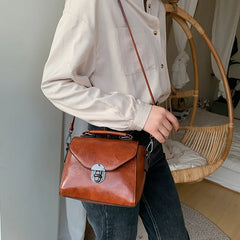 Vintage Leather Shoulder Crossbody Bag Soft Handbag Purse