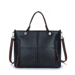 Vintage Leather Totes Bag Women Handbag Winter Bolsa