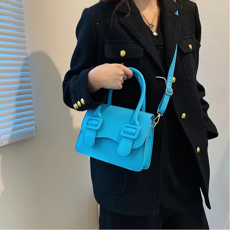 Vintage Mini Flap Bag Women's Green Shoulder Tote Handbag Purse