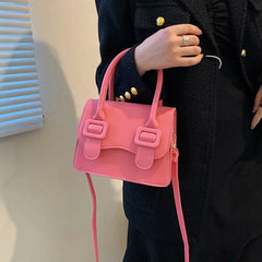 Vintage Mini Flap Bag Women's Green Shoulder Tote Handbag Purse