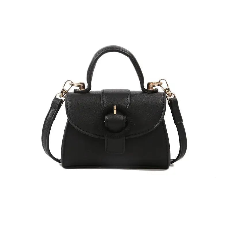 Vintage Mini Square Bag PU Leather Women's Handbag