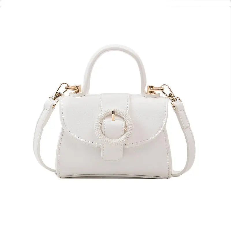 Vintage Mini Square Bag PU Leather Women's Handbag