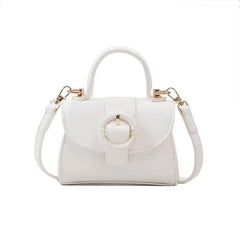 Vintage Mini Square Bag PU Leather Women's Handbag