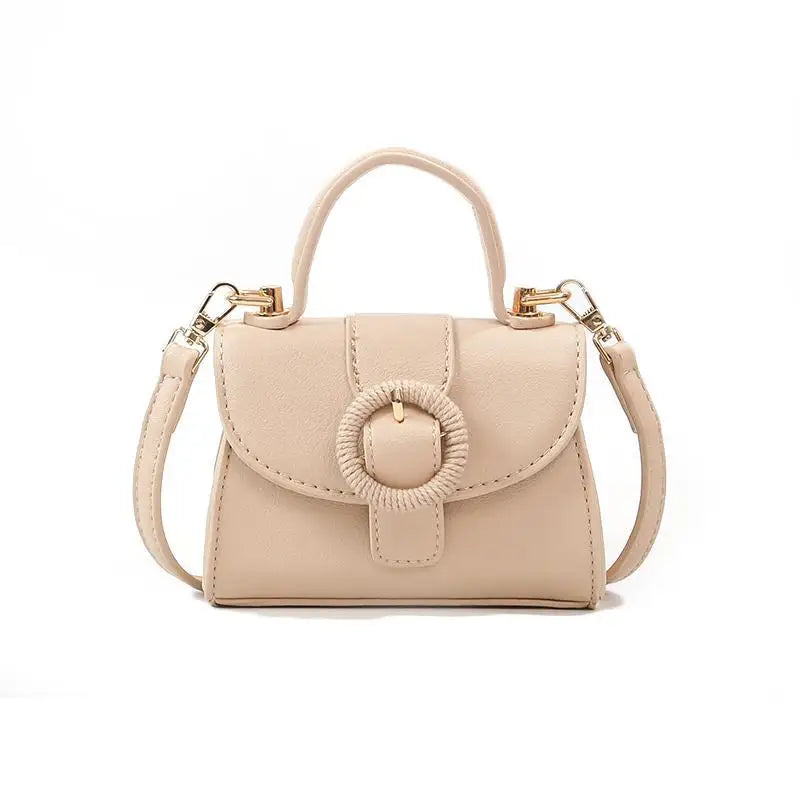 Vintage Mini Square Bag PU Leather Women's Handbag