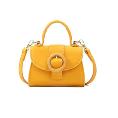 Vintage Mini Square Bag PU Leather Women's Handbag