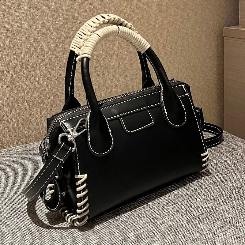 Vintage Mini Crossbody Bags for Women PU Leather Handbag