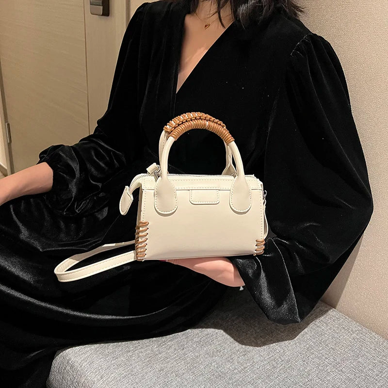 Vintage Mini Crossbody Bags for Women PU Leather Handbag