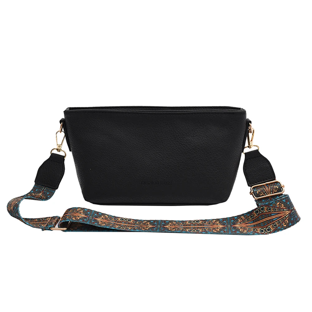 Vintage PU Messenger Bags Small Square Female Shopping Bag