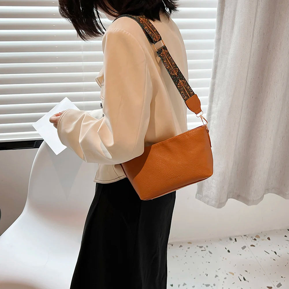 Vintage PU Messenger Bags Small Square Female Shopping Bag