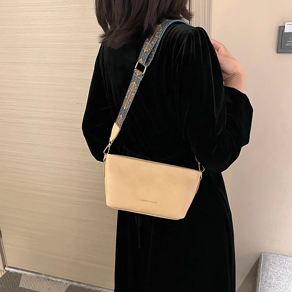 Vintage PU Messenger Bags Small Square Female Shopping Bag