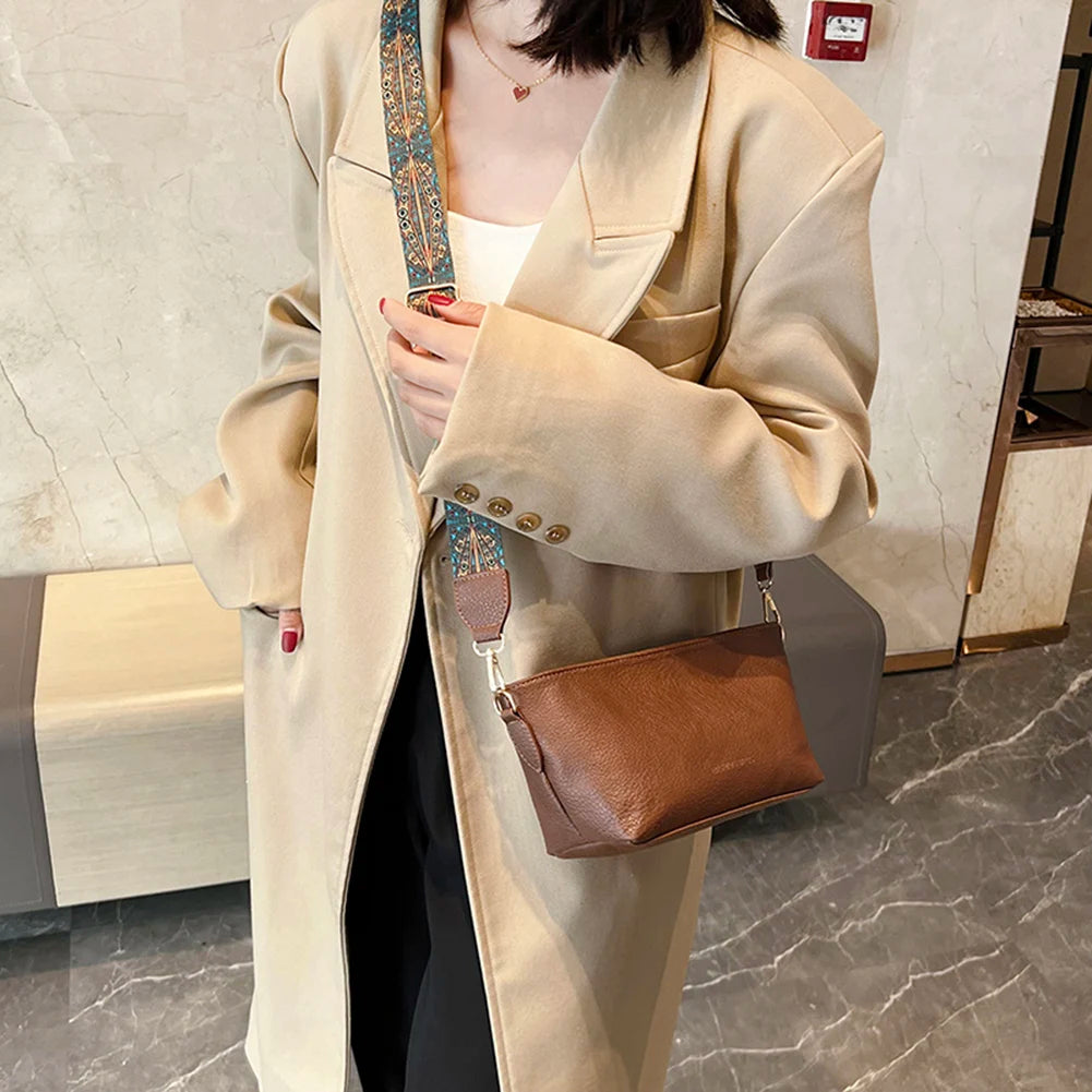 Vintage PU Messenger Bags Small Square Female Shopping Bag