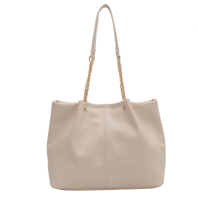 Vintage Pu Leather Large Capacity Shoulder Bag for Women