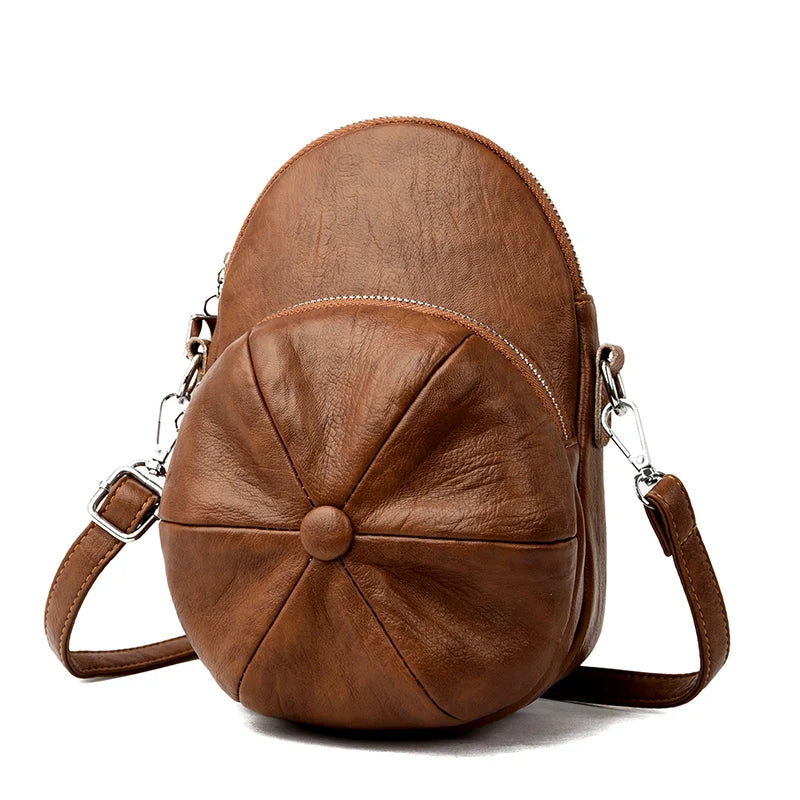 Vintage Shoulder Messenger Bags for Women Soft Leather Ladies Handbags