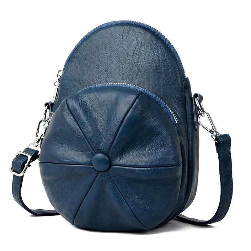 Vintage Shoulder Messenger Bags for Women Soft Leather Ladies Handbags