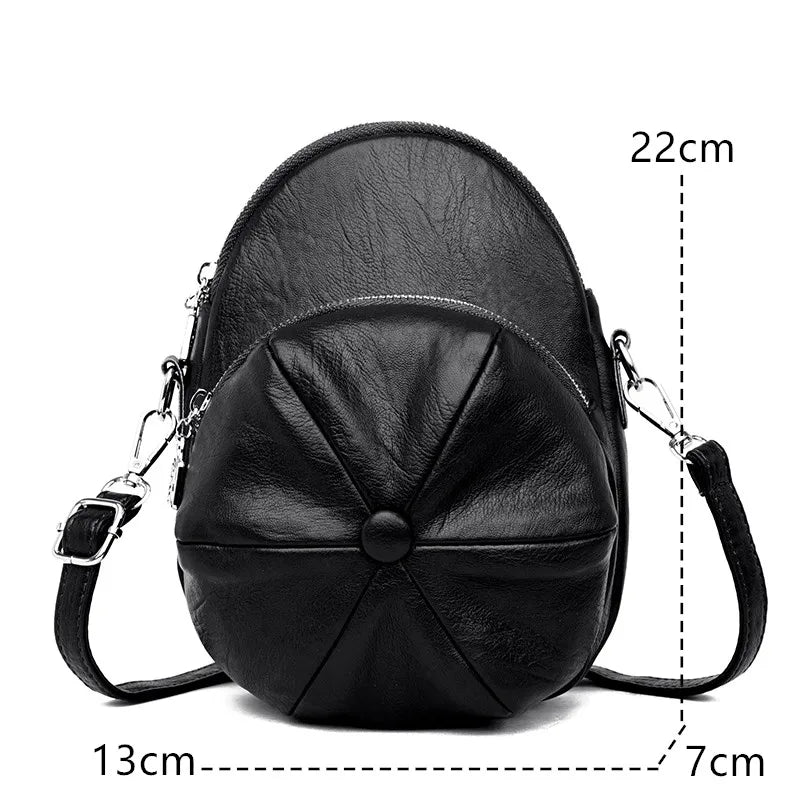 Vintage Shoulder Messenger Bags for Women Soft Leather Ladies Handbags