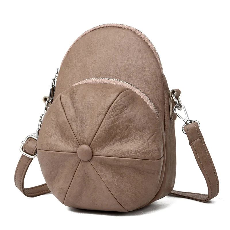 Vintage Shoulder Messenger Bags for Women Soft Leather Ladies Handbags