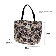 Vintage Large Capacity Handbag Canvas Shoulder Bag for Women