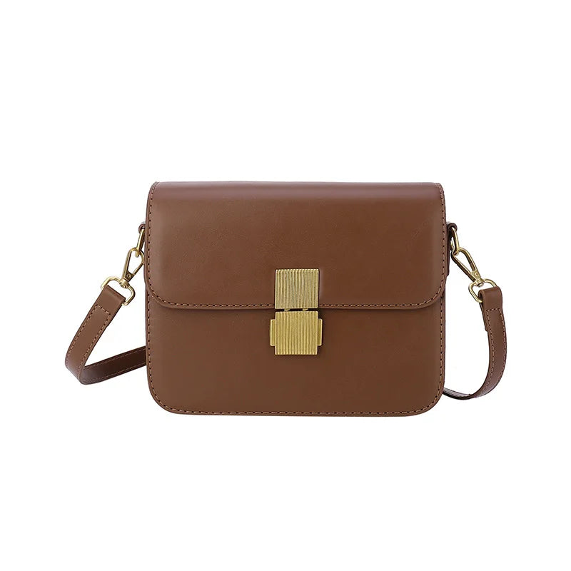 Vintage Small Flap Crossbody Bag for Women Classic Shoulder Handbag Purse