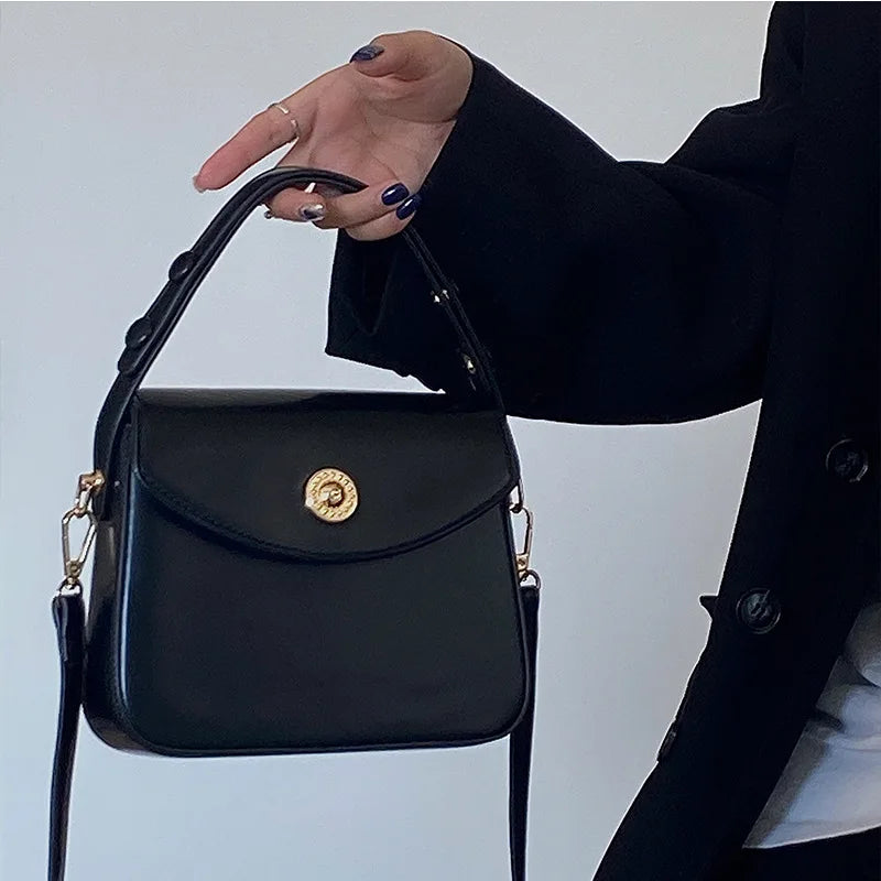 Small Square Messenger Bag for Women Ladies Top-handle Crossbody Bag