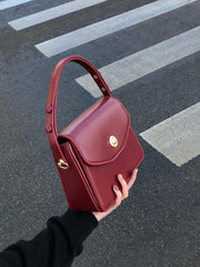 Small Square Messenger Bag for Women Ladies Top-handle Crossbody Bag