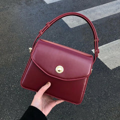 Small Square Messenger Bag for Women Ladies Top-handle Crossbody Bag