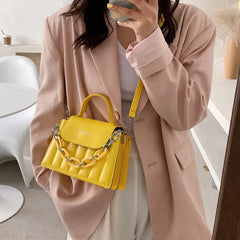 Vintage Small Shoulder Handbag Flap Messenger Bag PU Leather Crossb