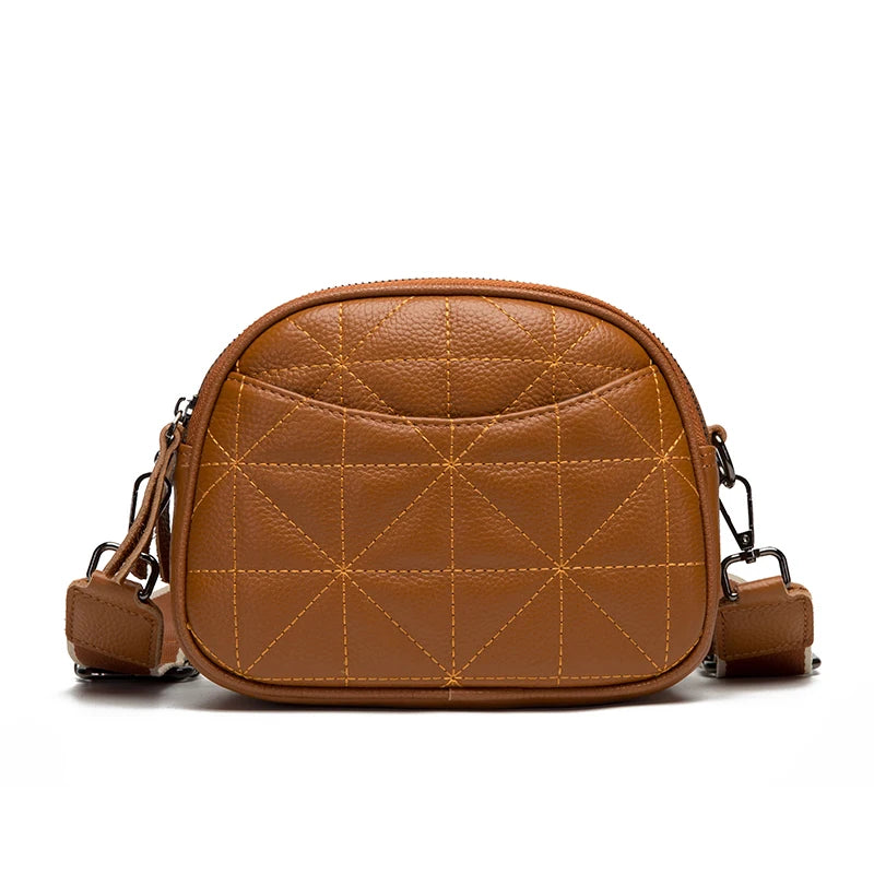 Vintage Solid Leather Shoulder Crossbody Bag High Cow Leather