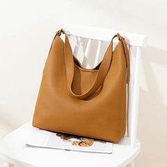 Vintage PU Leather Tote Bags Women Large Capacity Shoulder Handbags