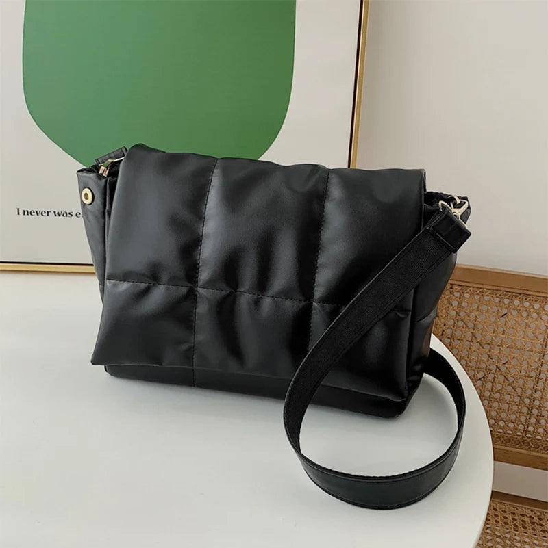 Vintage Space Shoulder Bags For Women Pu Leather Armpit Handbag Purse