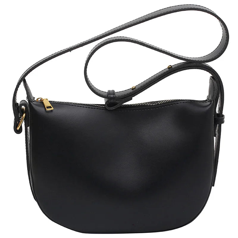 Vintage Square Crossbody Bag PU Leather Women's Handbag