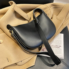Vintage Square Crossbody Bag PU Leather Women's Handbag