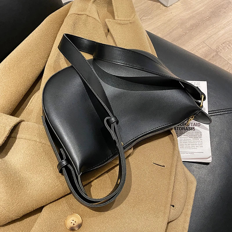 Vintage Square Crossbody Bag PU Leather Women's Handbag