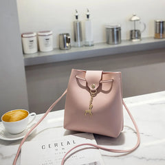 Vintage Tassel Crossbody Bucket Bag Female Shoulder Handbag
