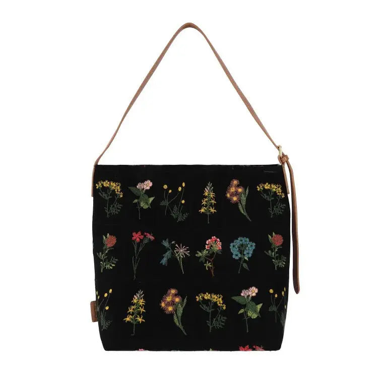 Vintage Floral Shoulder Bags Women Large Capacity Handbag Ladies