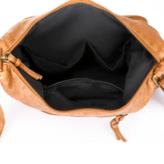 Vintage Women Bags Soft PU Leather Handbags Female Crossbody Bags