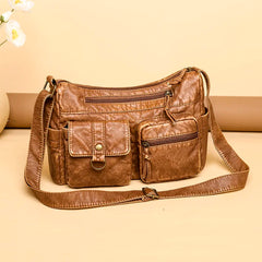 Vintage Women Bags Soft PU Leather Handbags Female Crossbody Bags