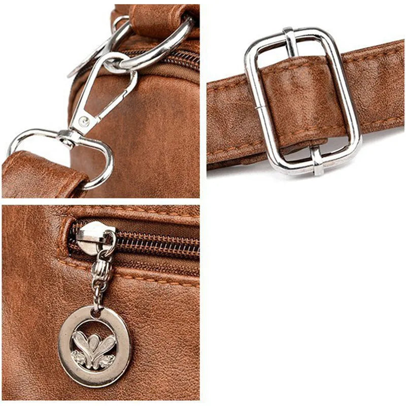Vintage Women Shoulder Bags Top-Handle Crossbody Purses