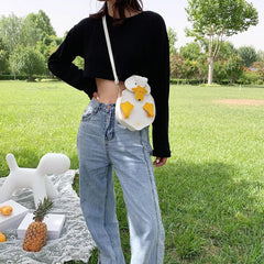 Vintage Duck Shape PU Leather Shoulder Crossbody Bag