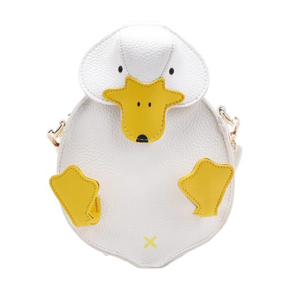 Vintage Duck Shape PU Leather Shoulder Crossbody Bag