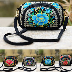 Vintage Hmong Tote Messenger Embroidery Shoulder Bag Boho